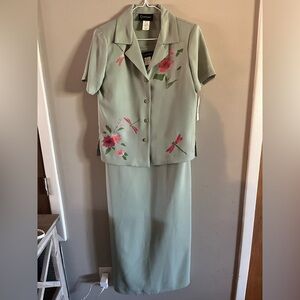 Courtenay Blazer‎ with Pink and Green Floral Design